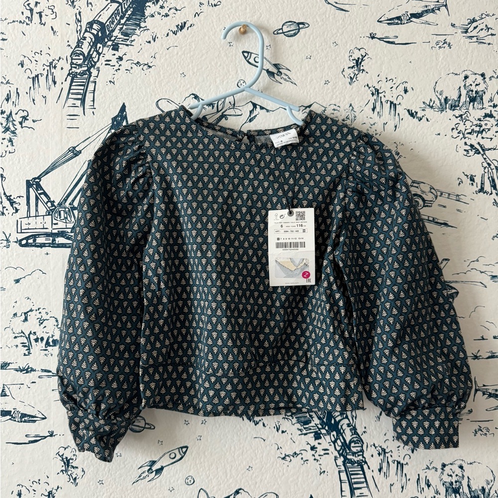 NWT - Zara girl blouse size 6